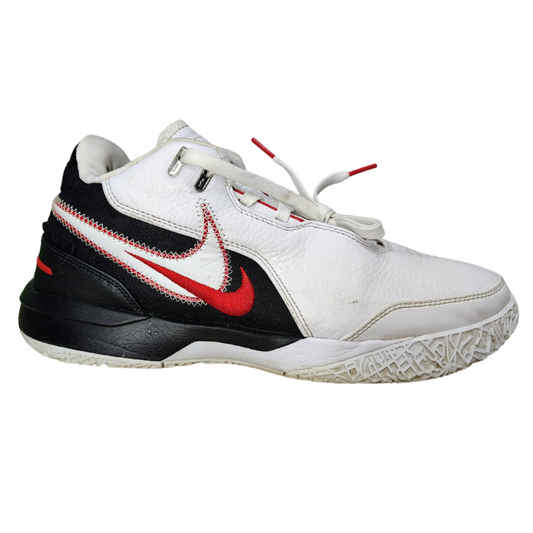 Mens Nike Lebron NXXT Gen AMPD Sneakers: FJ1566-100,Wht/Blk/Red, Size 8.5