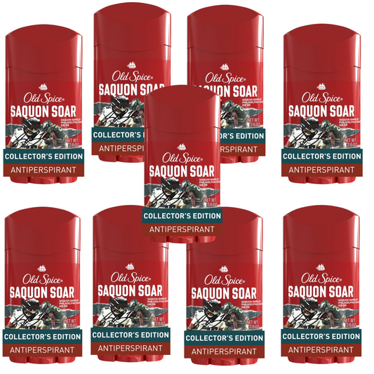 9x Old Spice Men's Antiperspirant Deodorant, NFL Collection, Saquon Soar, Santal + Speed, 2.6oz