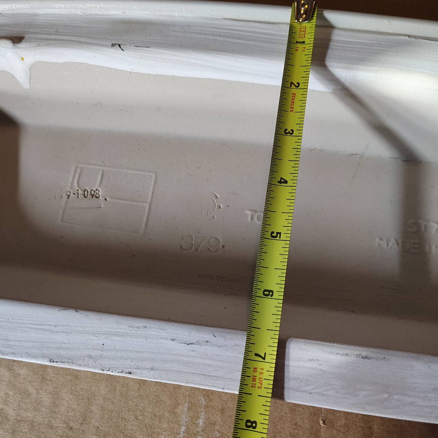 Genuine TOTO White Toilet Tank Lid ST 703, CST 703 Made in USA, 1987-2006 (Pre-owned)