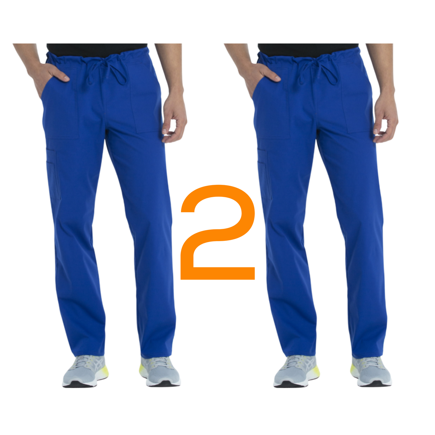 Scrubstar Unisex Solid Drawstring Pant WM01B082 Blue