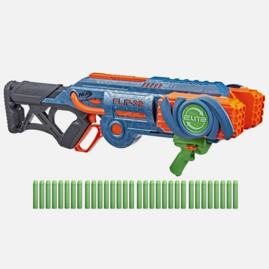 Nerf Elite 2.0 Flipshots Flip-32 Blaster, 32 Dart Barrels Flip to Double Your