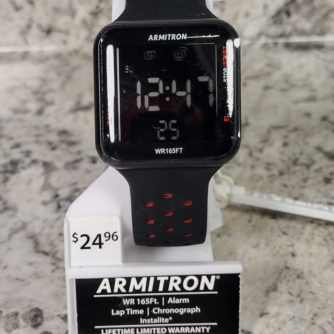 Armitron Digital Chronograph Sport Watch - 40/8417 - BLACK & RED