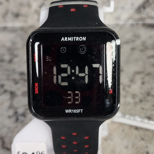 Armitron Digital Chronograph Sport Watch - 40/8417 - BLACK & RED