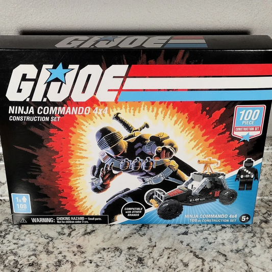 G.I.JOE * SNAKE EYES * Ninja Commando 4x4 Construction Set 100pc. * HASBRO * New