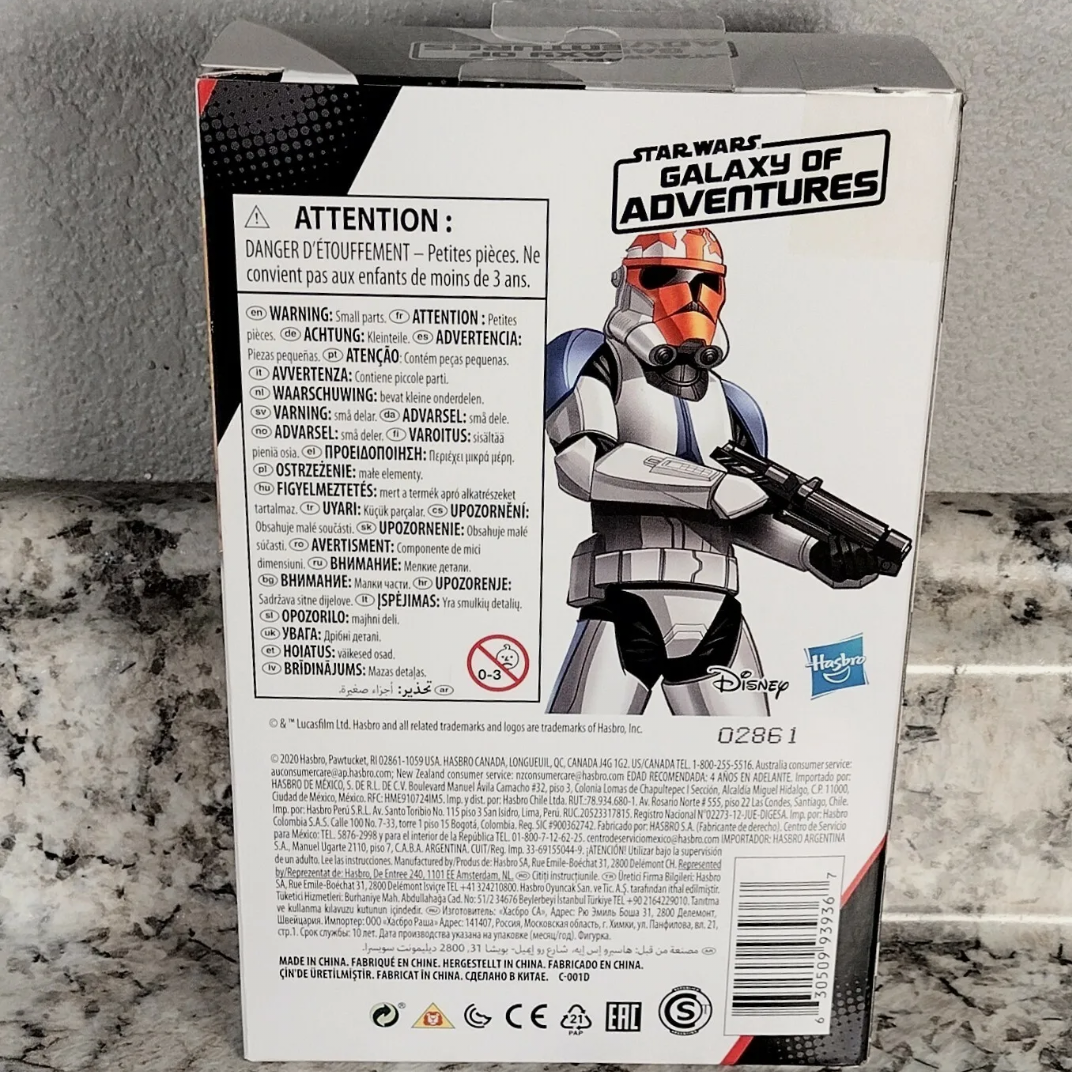 Star Wars Galaxy of Adventures ~ 5" AHSOKA'S CLONE TROOPER FIGURE ~ Clone Wars