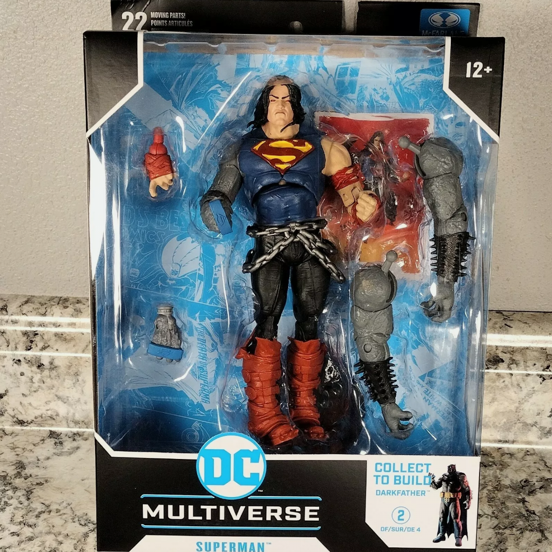 McFarlane Toys DC Multiverse  Superman Dark Father Build-A-Figure DAMAGED BOX