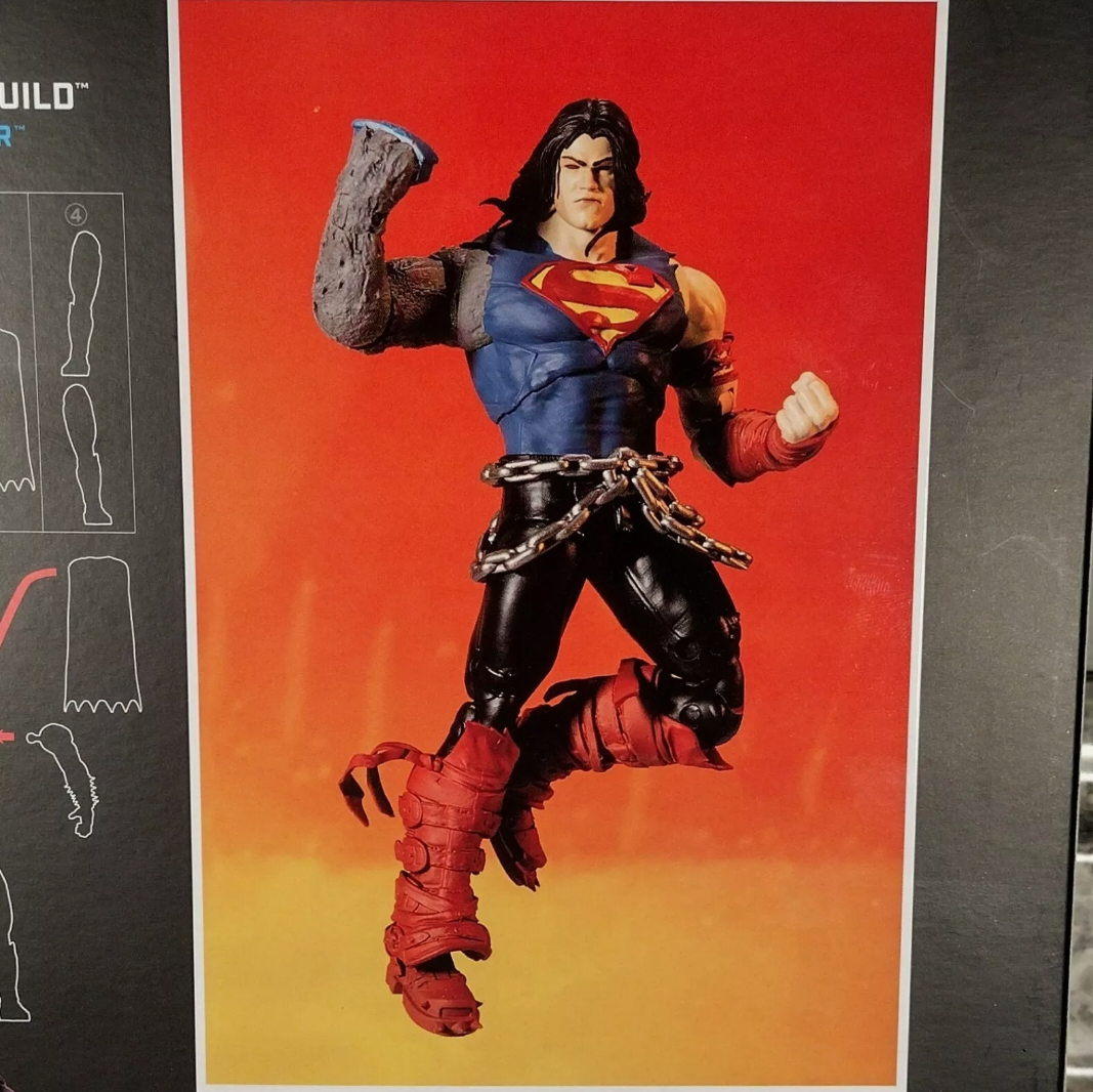 McFarlane Toys DC Multiverse  Superman Dark Father Build-A-Figure DAMAGED BOX