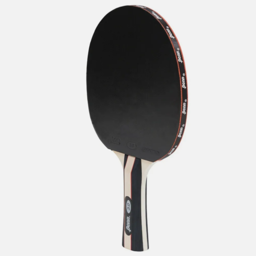 Penn Ping Pong Paddle 3.0 Competition Red Black Wood Handle