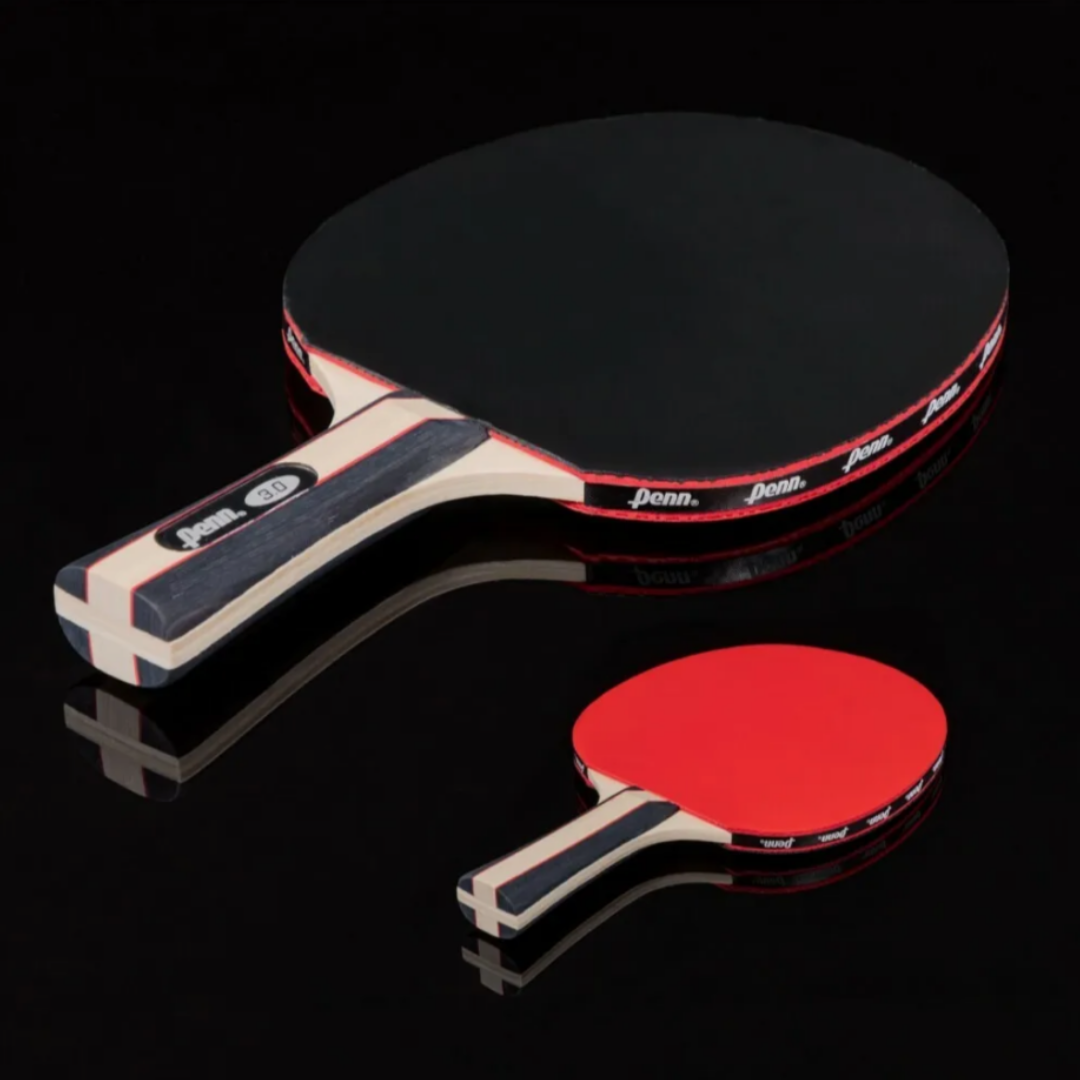 Penn Ping Pong Paddle 3.0 Competition Red Black Wood Handle