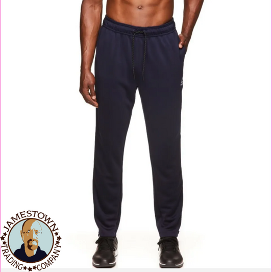 Reebok Men's Joggers Sweatpants Training Track Pants Navy Blue 2XL Slim New