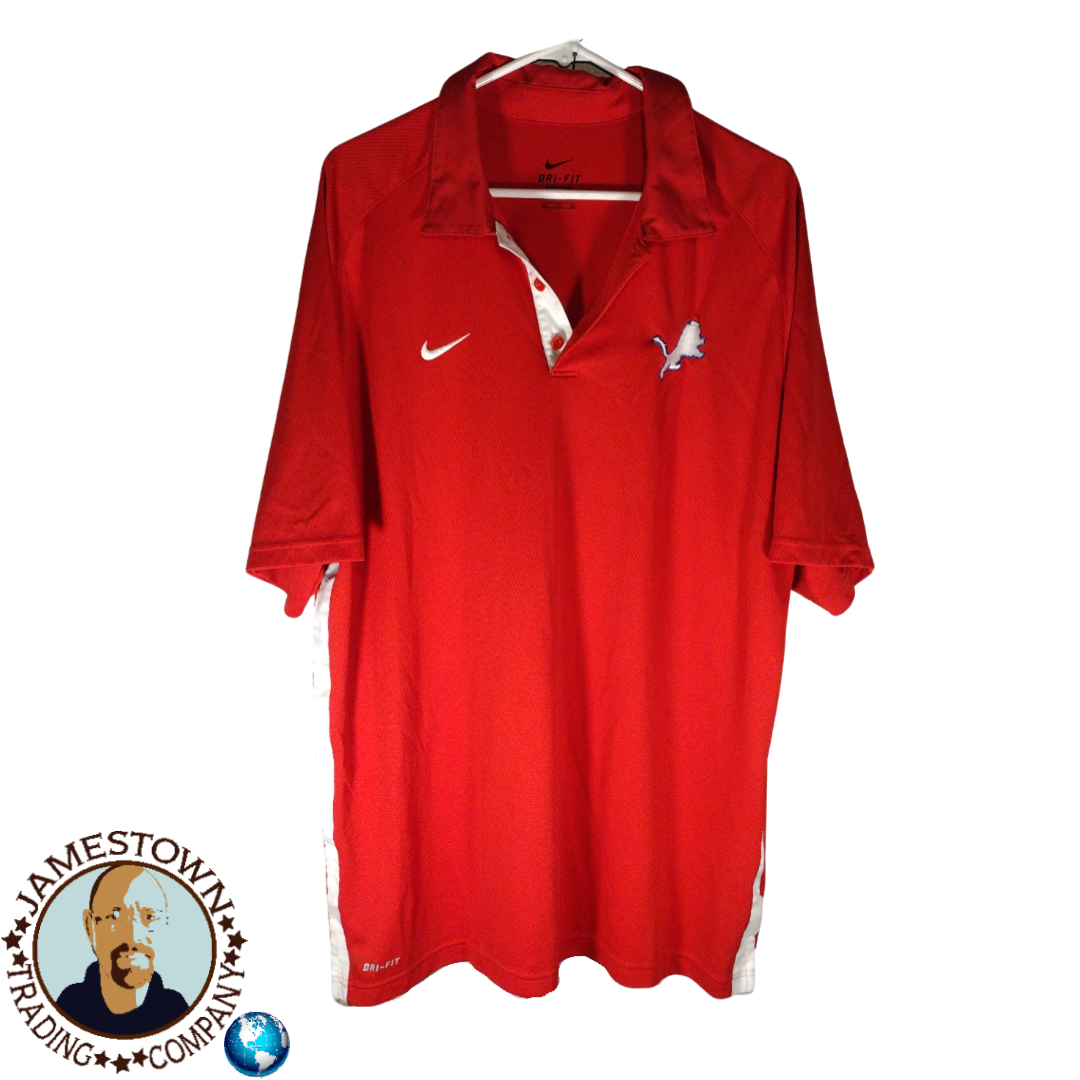 Nike Dri-Fit Men's Size XXL Red Lions Golf Polo Shirt (Pre Owned)