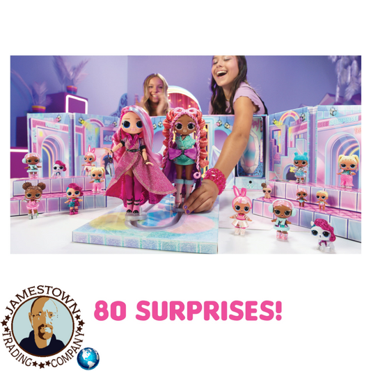 LOL Surprise Fashion Show Mega Runway- Runway Playset with 80 Surprises, 1500+ Mix & Match Looks, Fashion Dolls, Collectible Dolls, Runway Set, Fashion Toy Girls Ages 4 and Up