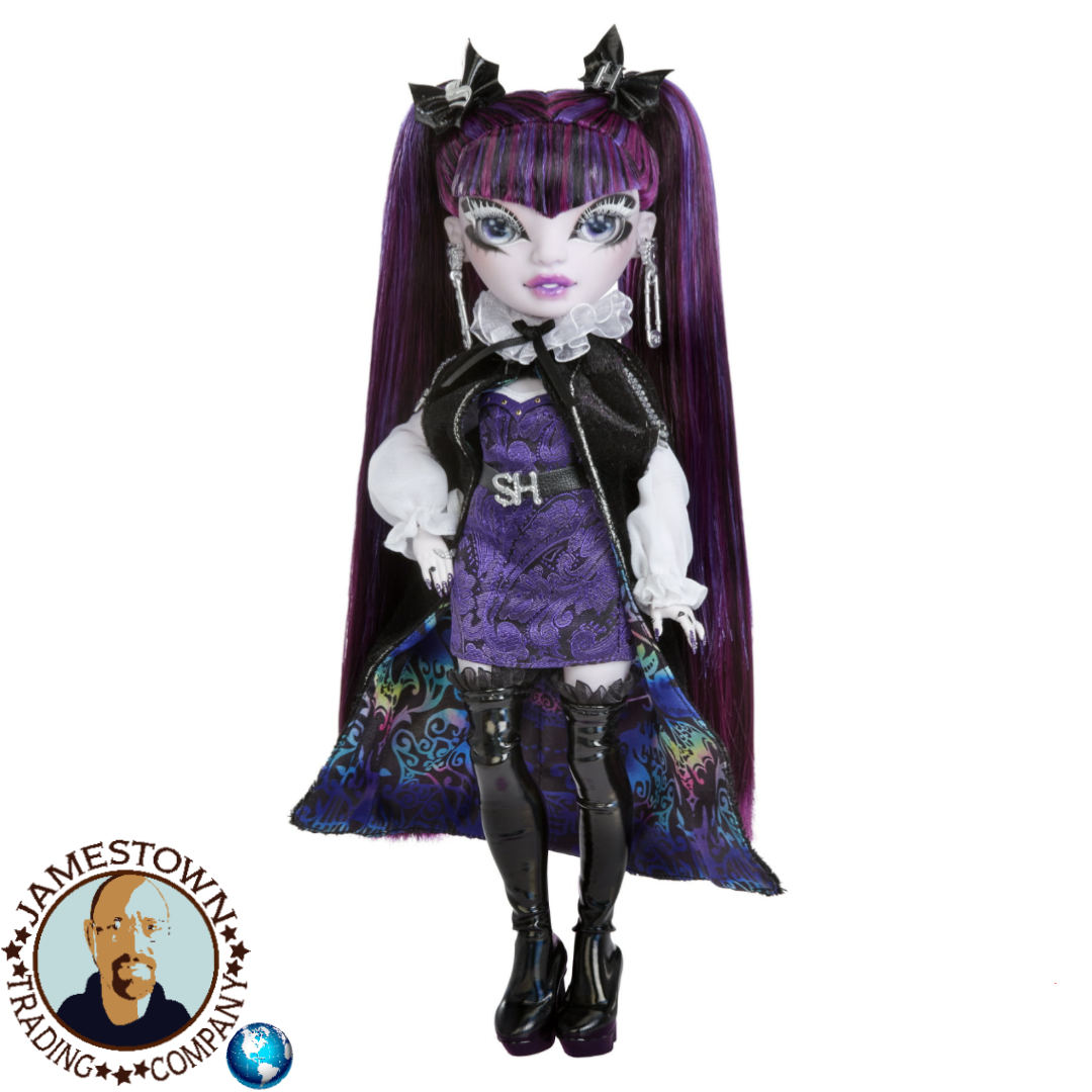 Rainbow Vision COSTUME BALL Shadow High - Demi Batista (Purple) Fashion Doll. 11 inch Bat themed Costume and Accessories. Toys for Kids, Great Gift for Kids 6-12 Years Old & Collectors