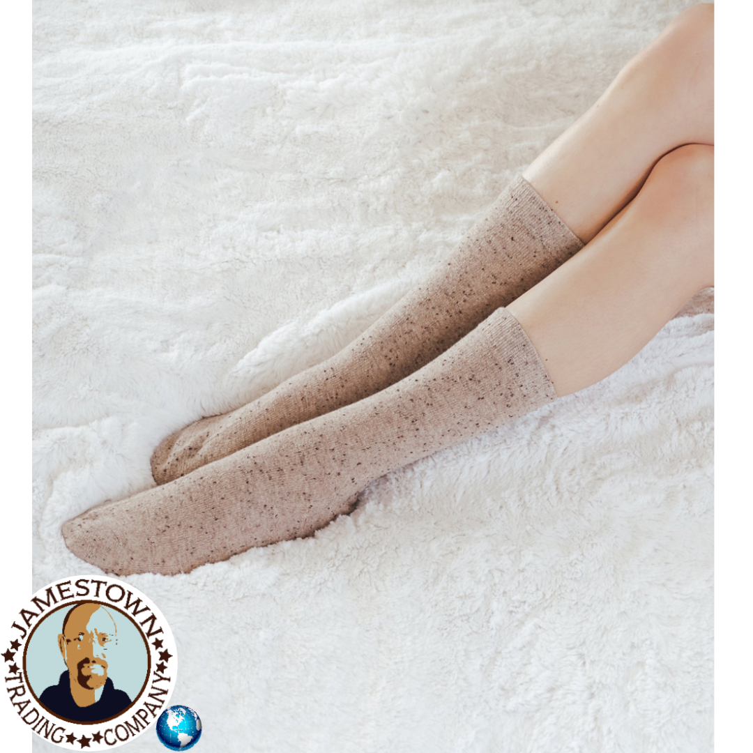 Bolo MUK LUKS Women's Boot Socks, 3 Pairs Ivory Fairisle and Ivory / Beige assortment