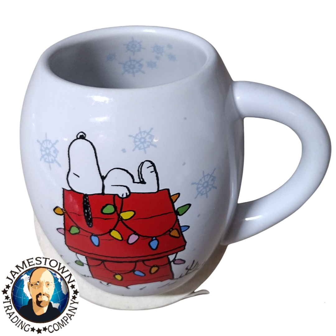 2013 Peanuts Snoopy Woodstock Mug/Cup Christmas Home Sweet Home- Pre-owned